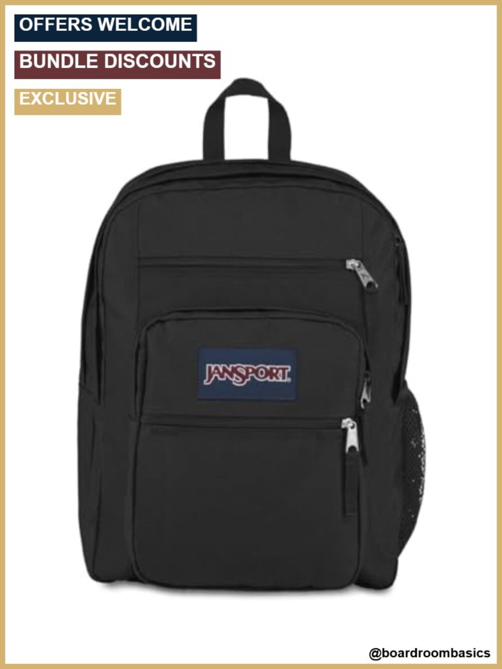 JanSport Laptop Backpack 15" Sleeve 2 Compartments Ergonomic Straps